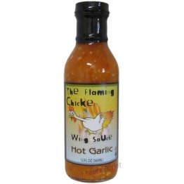 The Flaming Chicken Hot Garlic Wing Sauce, 12oz