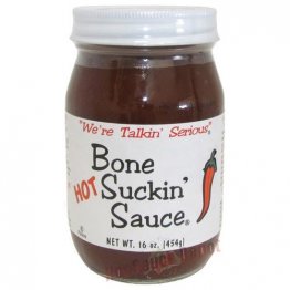 Bone Suckin' BBQ Sauce- Hot, 16oz BB 05/20