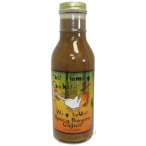The Flaming Chicken Spicy Bayou Cajun Wing Sauce, 12oz